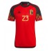 Billiga Belgien Michy Batshuayi #23 Hemma fotbollskläder VM 2022 Kortärmad